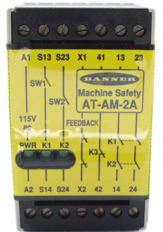 BANNER AT-FM-2A  SAFETY RELAY