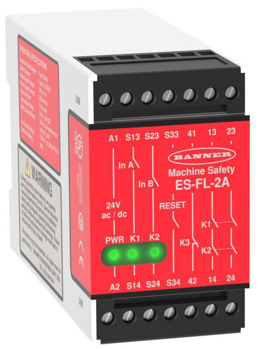 BANNER ES-FL-2A  SAFETY RELAY