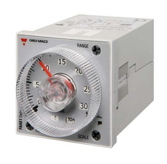 FAA08DW24 Time Delay Relay Timer | 48×48mm Panel Timer | Delay-On-Operate | 8-Pin Industrial Control