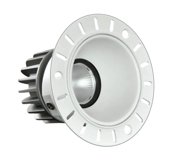 8W 2" Trimless Recessed Downlight – 560LM, Dimmable, CRI90