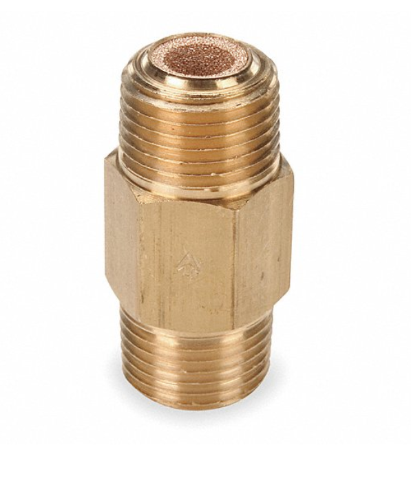 COMPRESSED AIR FILTER, 1/2 IN NPT INLET, 1/2 IN NPT OUTLET, 40 MICRON, 58 CFM, BRONZE