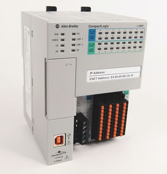Allen-Bradley 1769-L18ER-BB1B CompactLogix PLC | Ethernet/IP | 24VDC Integrated | 5370 L1 Controller