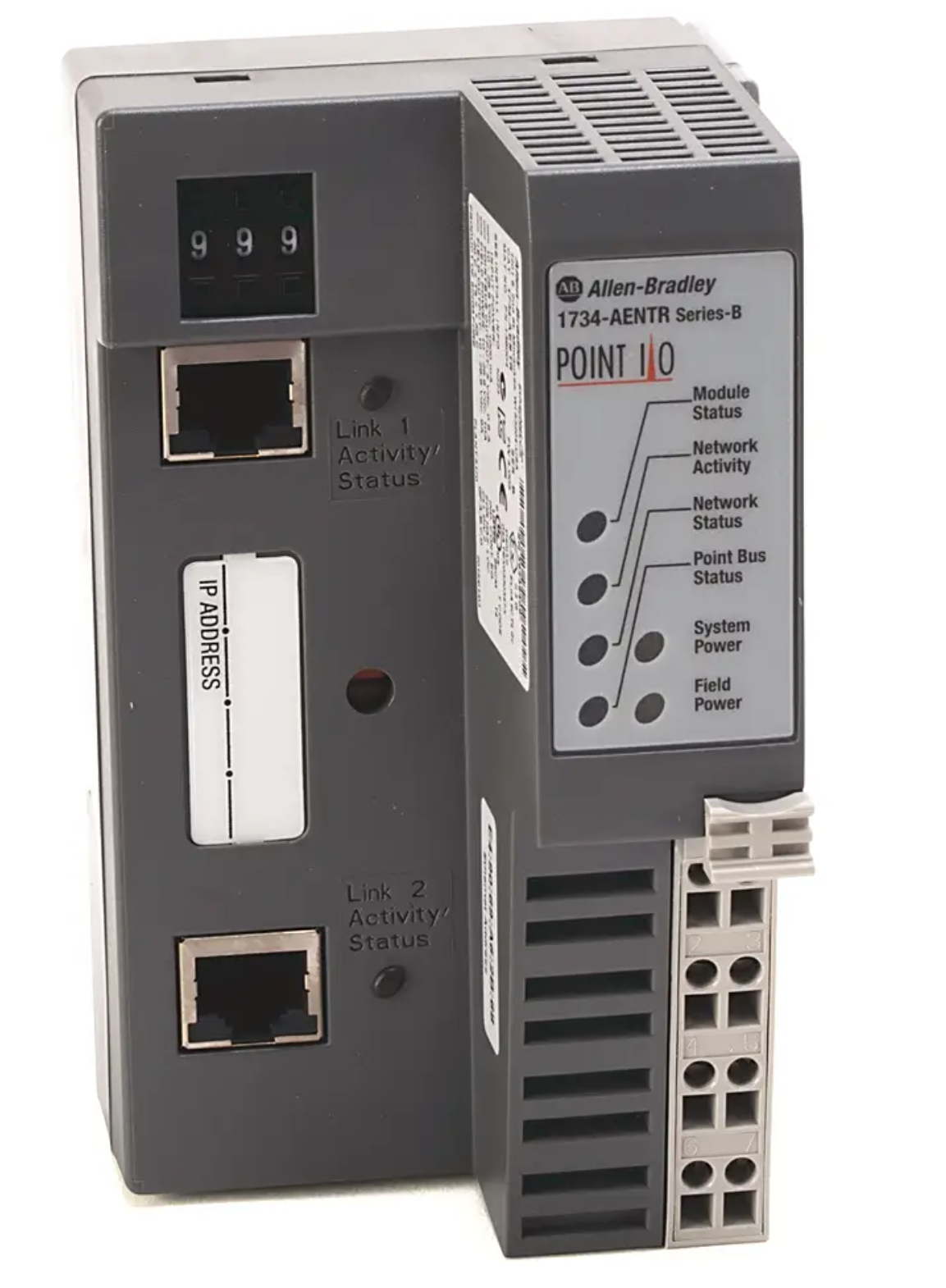 1734-AENTR Allen-Bradley POINT I/O EtherNet/IP Adapter Dual Port 24VDC