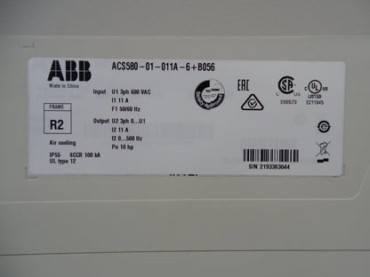 ABB ACS580-01-011A-6+B056