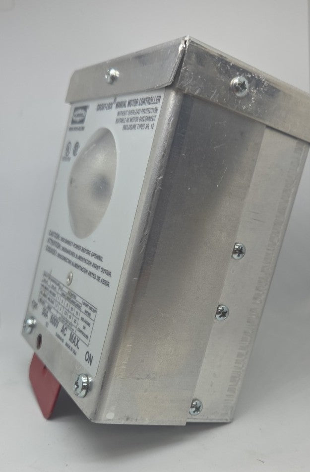 Hubbell Circuit-Lock Manual Motor Controller Disconnect Switch 30A 600V AC Industrial Motor Disconnect