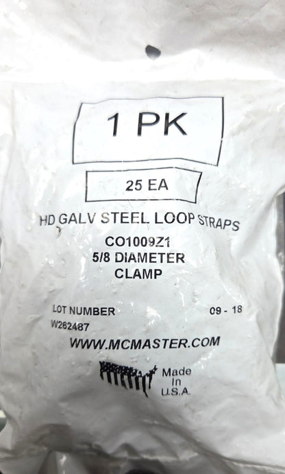 Galvanized Steel Cable Clamps 5/8 Inch Nail-On Cable Strap Electrical Wire Support