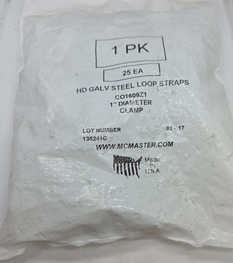 HD Galvanized Steel BX Cable Strap 1 Inch Armored Cable Clamp CO1609Z1 25 Pack