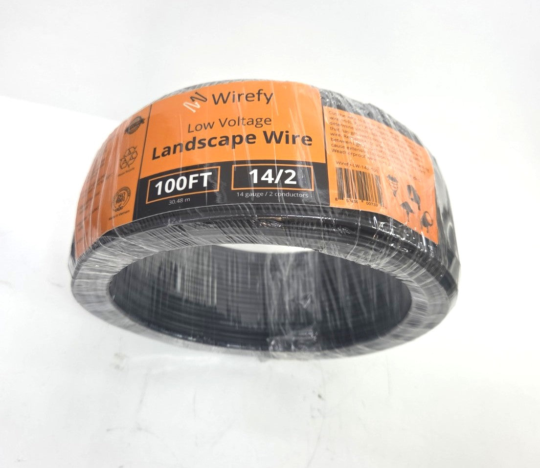 14/2 Wirefy Low Voltage Landscape Wire 100 Ft Roll Sealed New