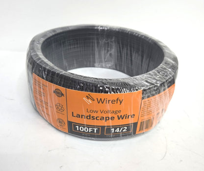 14/2 Wirefy Low Voltage Landscape Wire 100 Ft Roll Sealed New