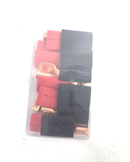 2/0 AWG Wirefy Copper Lug Kit 10 PCS 5/16" M8 with Heat Shrink Tubing